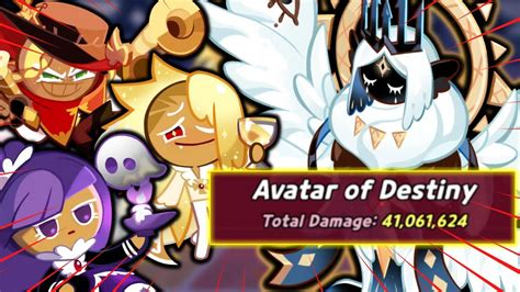 When there are 3 stacks, reversal is triggered dealing damage to your entire team proportional to their max hp. . Cookie run kingdom avatar of destiny team